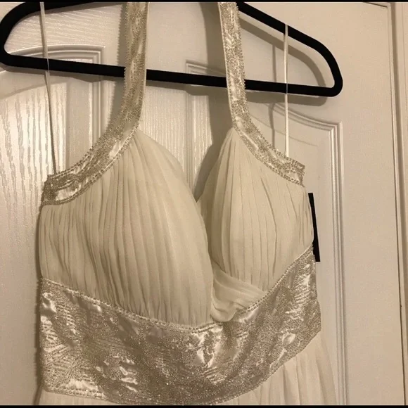 NWT Oleg Cassini  beaded halter formal dress - 14 - Picture 5 of 6